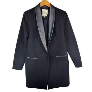 VTG BB Dakota Women Structured Coat Sz S‎ Black Professional Corpcore Office